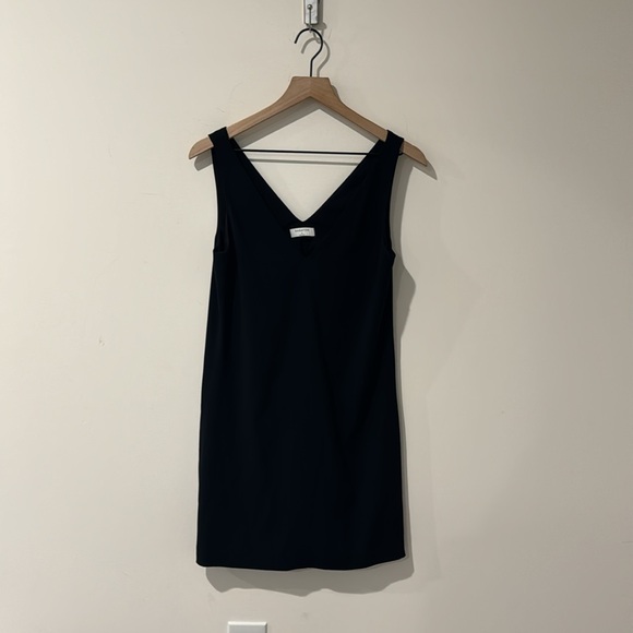 • Babaton Aritzia • Women’s V Neck Tank Mini Dress Black 2 - Picture 2 of 5